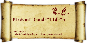 Michael Cecílián névjegykártya